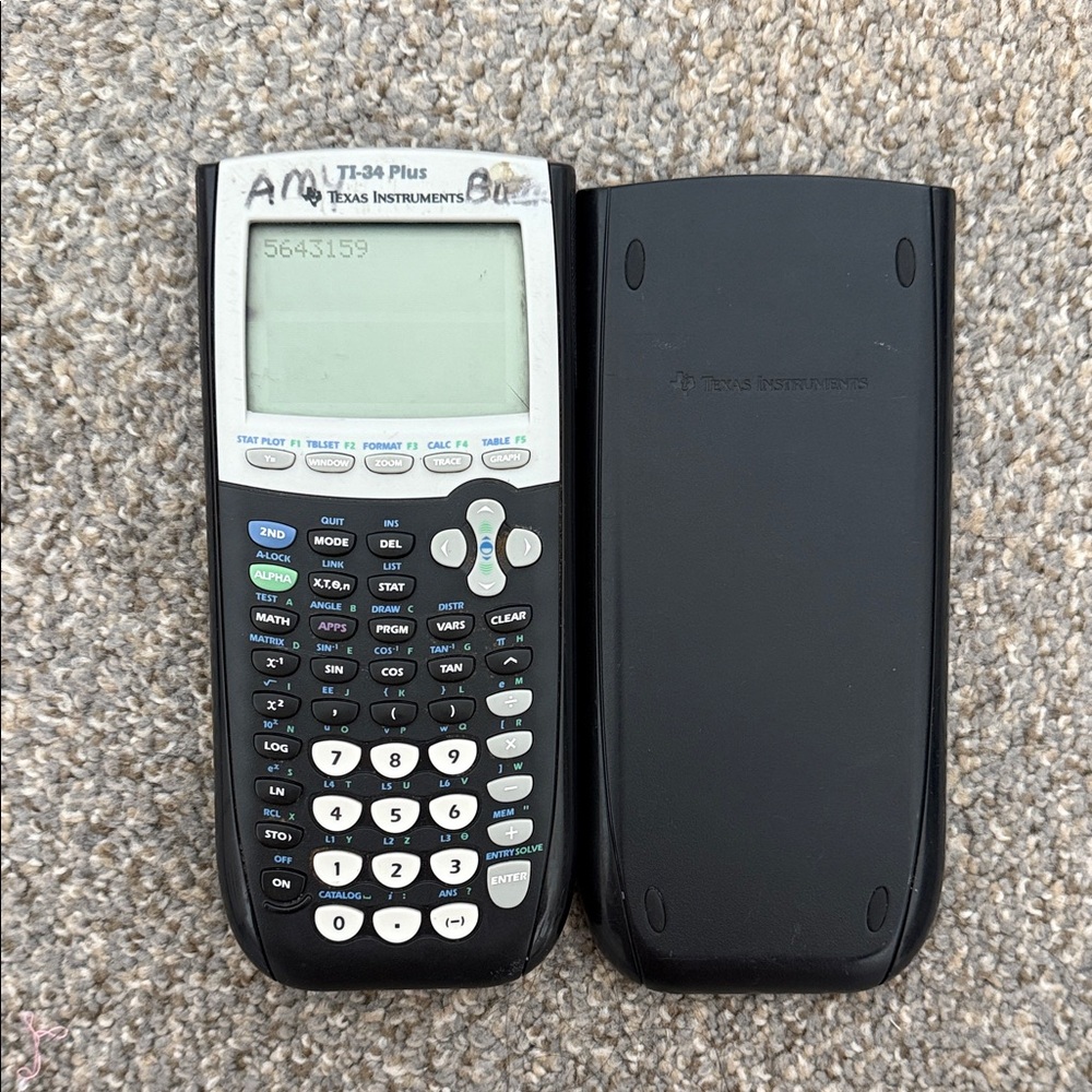 Texas Instruments TI-84 Plus Graphing Calculator - Black and Gray